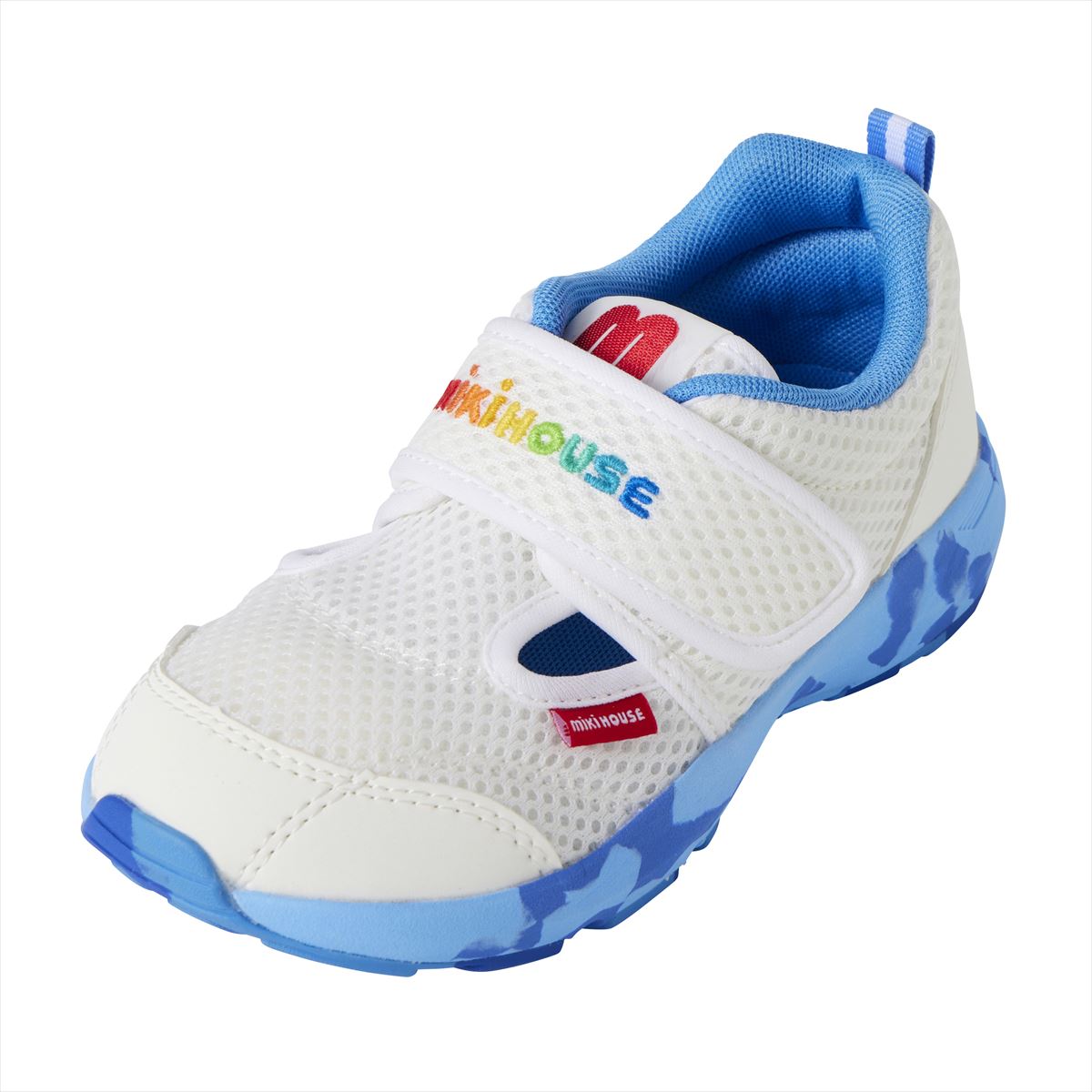 Double Russell Mesh Sneakers for Kids - Neon Marble