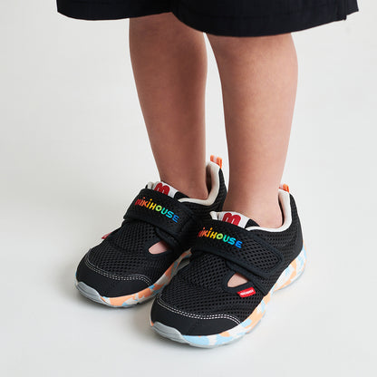 Double Raschel Mesh Sneakers for Kids - Neon Marble