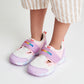 Double Russell Mesh Sneakers for Kids - Neon Marble