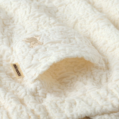 Puffy Jacquard Baby Romper