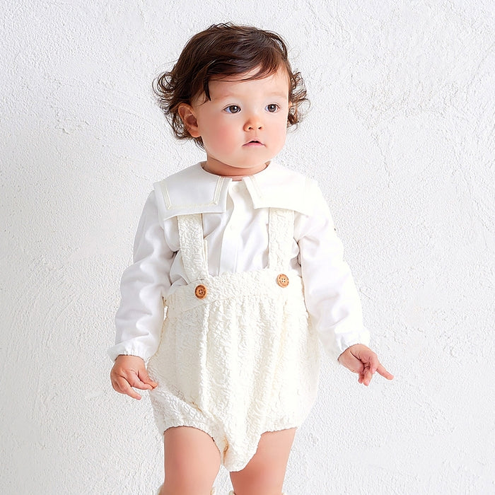 Puffy Jacquard Baby Romper