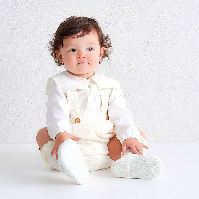 Puffy Jacquard Baby Romper