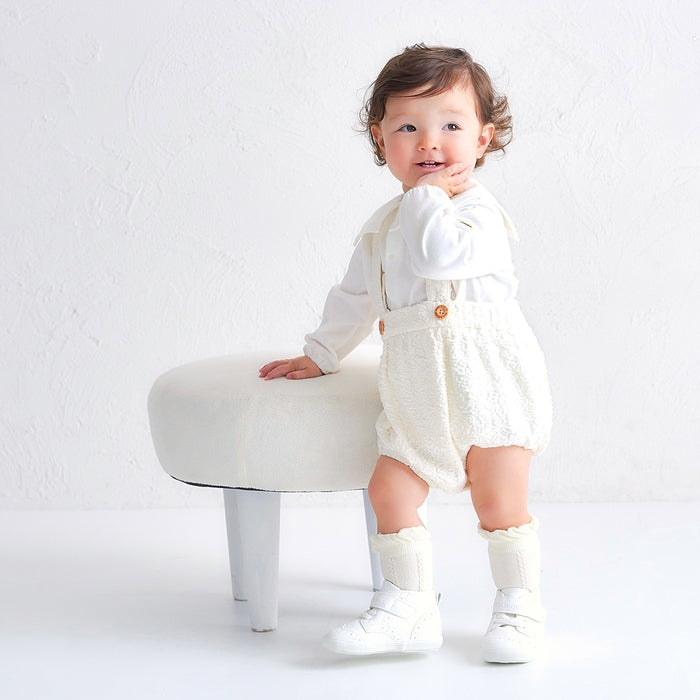 Puffy Jacquard Baby Romper