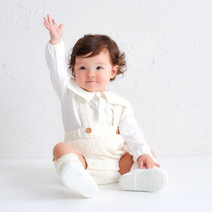 Puffy Jacquard Baby Romper