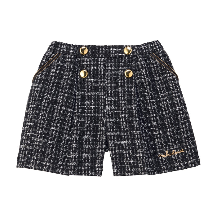 Luxe Tweed Culotte Skirt