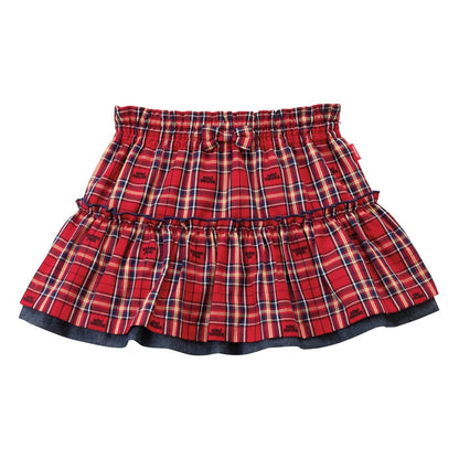 Reversible Checkered Skirt