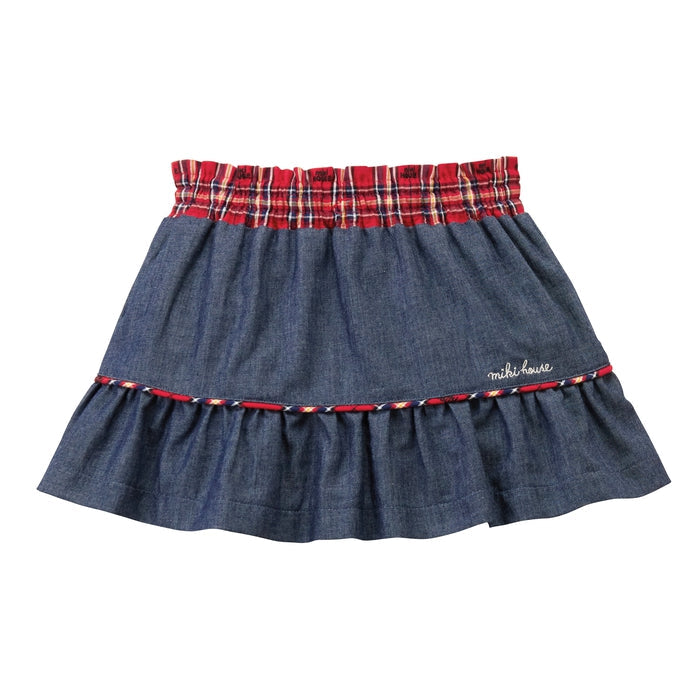 Reversible Checkered Skirt