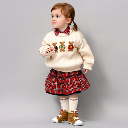 Reversible Checkered Skirt