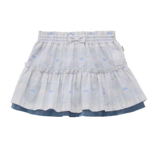 Reversible Checkered Skirt