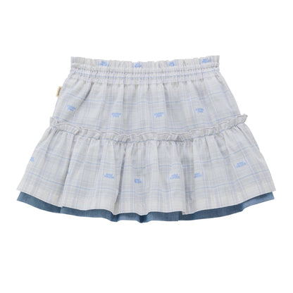 Reversible Checkered Skirt