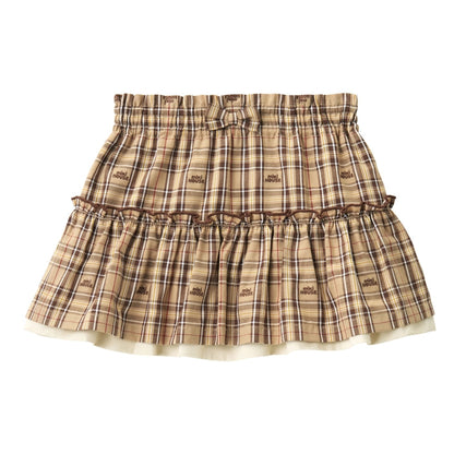Reversible Checkered Skirt