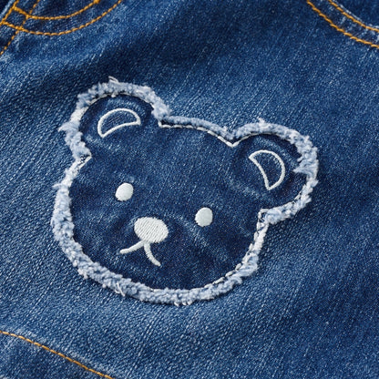 MIKI HOUSE Bear Denim Skirt