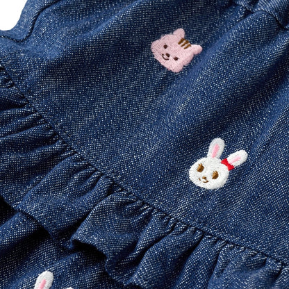 Usako Bunny & Friends All-Over Denim Skirt