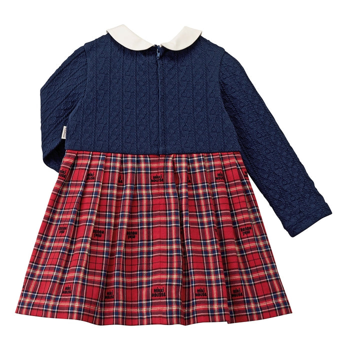 MIKI HOUSE Bear Cable Knit Dress