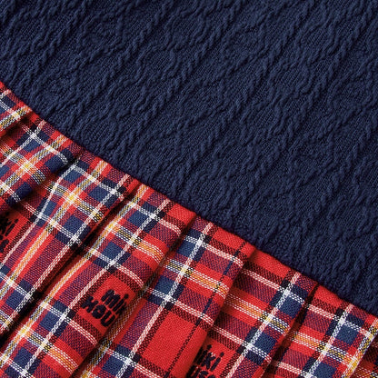 MIKI HOUSE Bear Cable Knit Dress