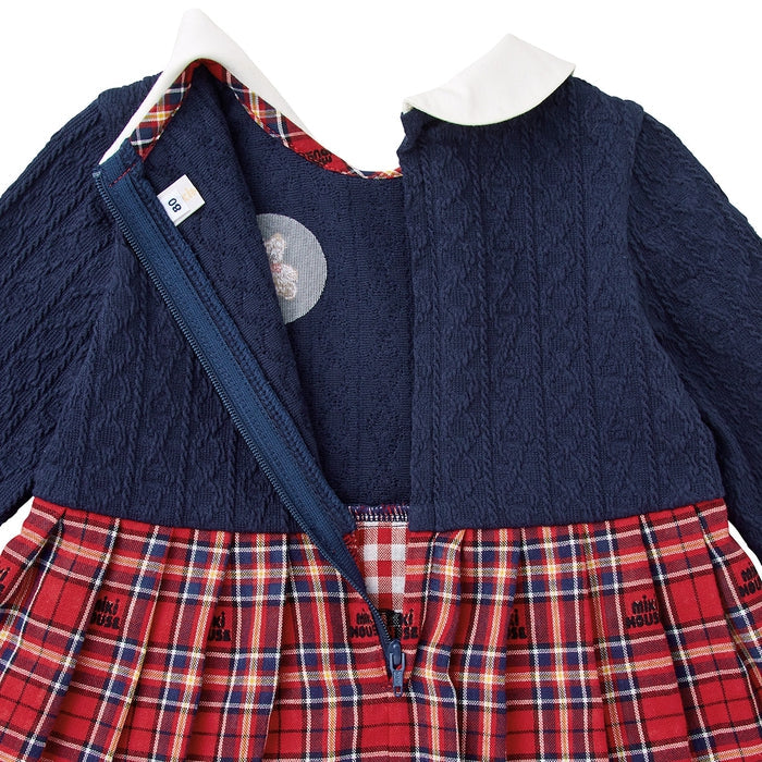 MIKI HOUSE Bear Cable Knit Dress