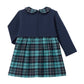 Teddy Bear Emblem Tartan Dress