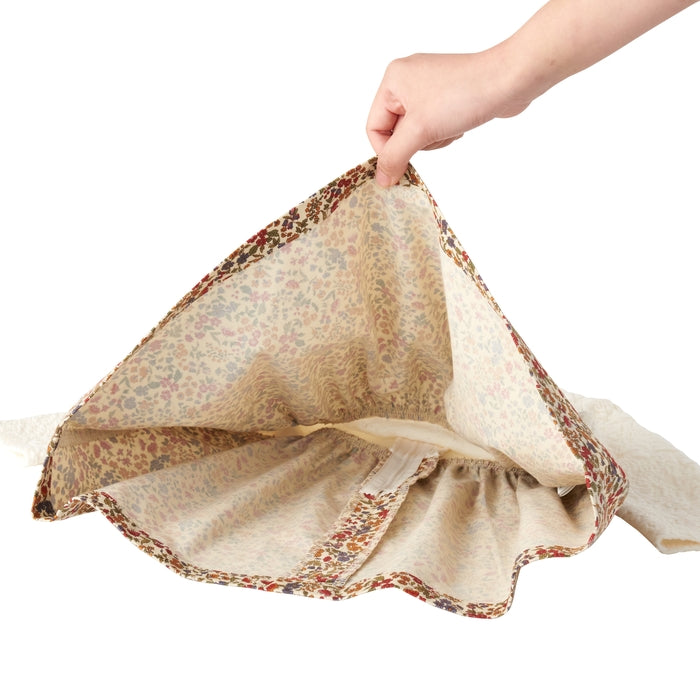 Teddy Bear Emblem Contrast High-Collar Dress