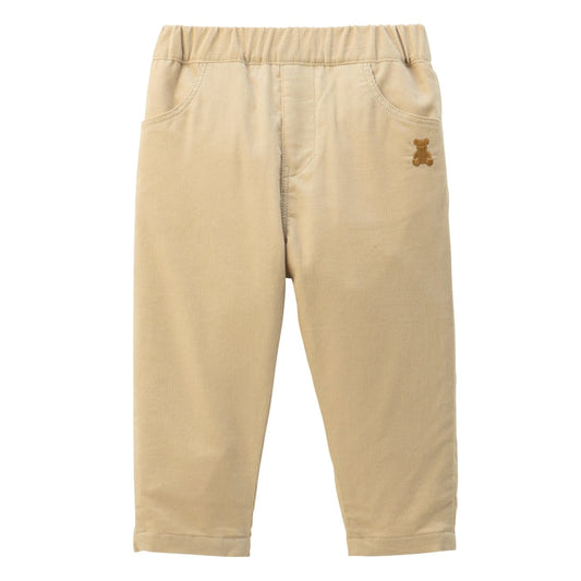 Teddy Bear Emblem Corduroy Pants