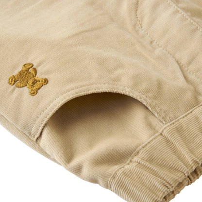 Teddy Bear Emblem Corduroy Pants