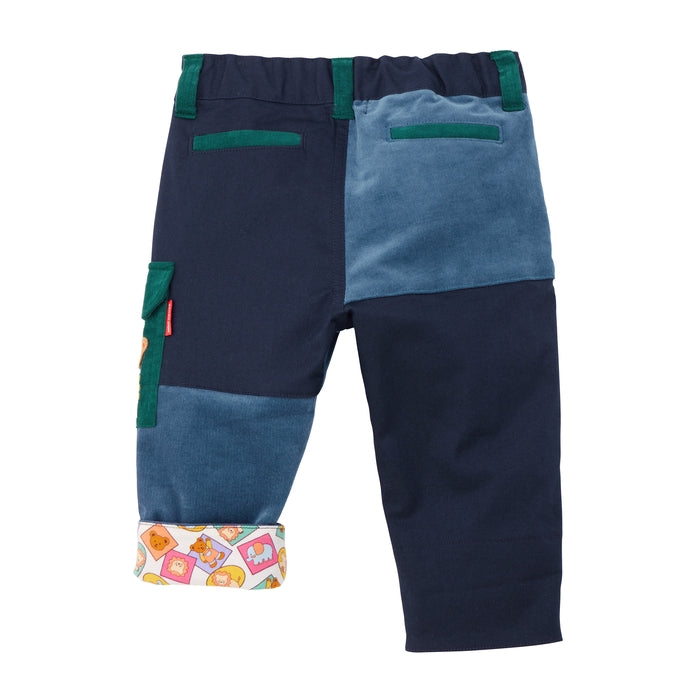 Classic MIKI HOUSE Bear Patchwork Pants