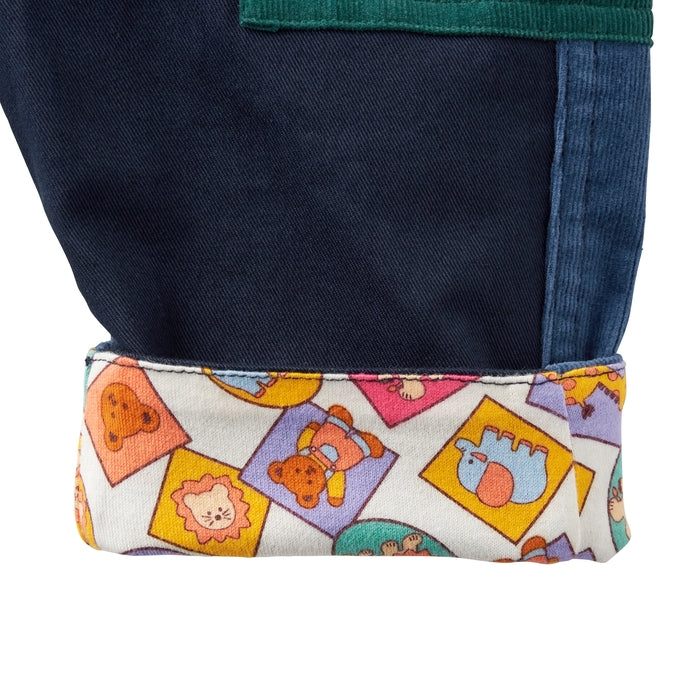 Classic MIKI HOUSE Bear Patchwork Pants