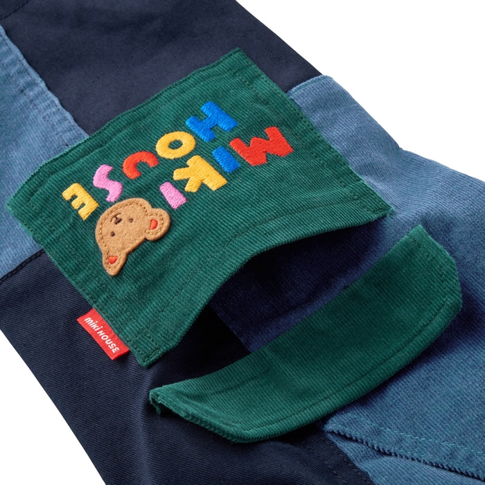 Classic MIKI HOUSE Bear Patchwork Pants