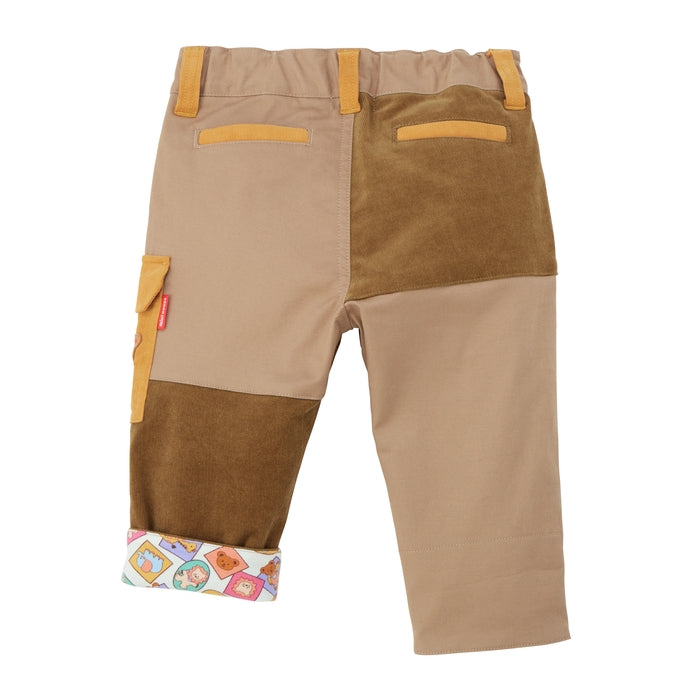 Classic MIKI HOUSE Bear Patchwork Pants