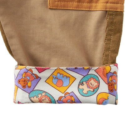 Classic MIKI HOUSE Bear Patchwork Pants