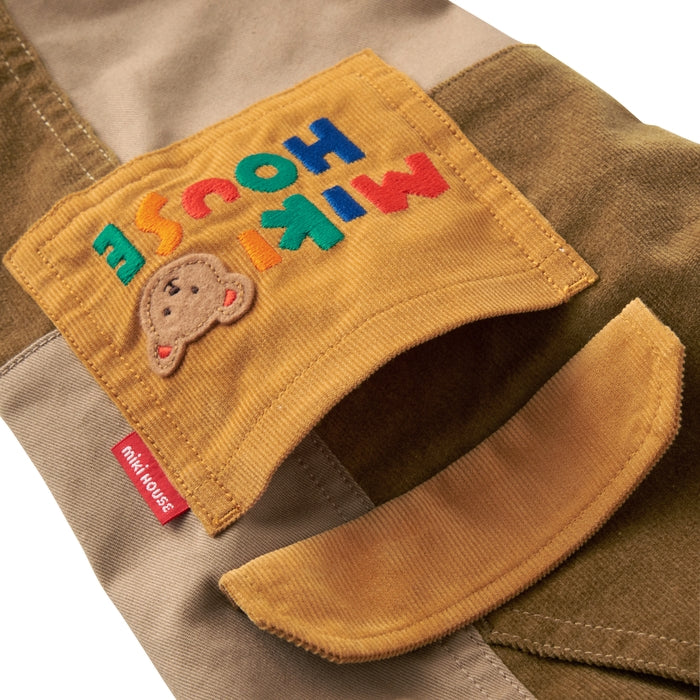 Classic MIKI HOUSE Bear Patchwork Pants