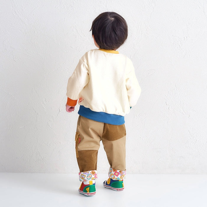 Classic MIKI HOUSE Bear Patchwork Pants