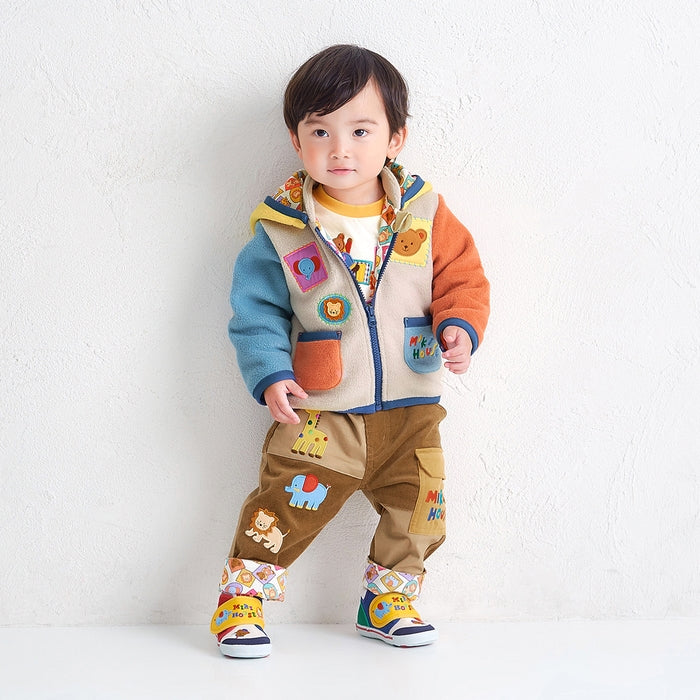 Classic MIKI HOUSE Bear Patchwork Pants