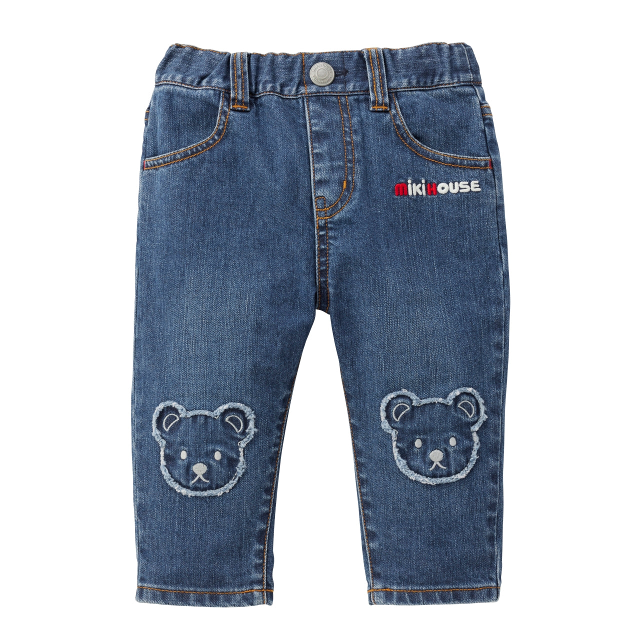 MIKI HOUSE Bear Denim Pants