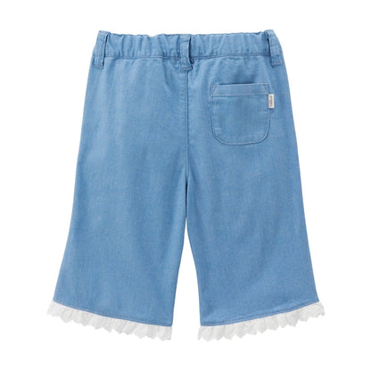 Teddy Bear Emblem Wide-Leg Pants