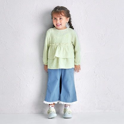 Teddy Bear Emblem Wide-Leg Pants