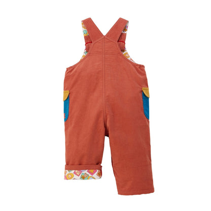 Classic MIKI HOUSE Bear Zip-Up Corduroy Overalls