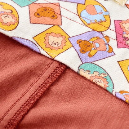 Classic MIKI HOUSE Bear Zip-Up Corduroy Overalls