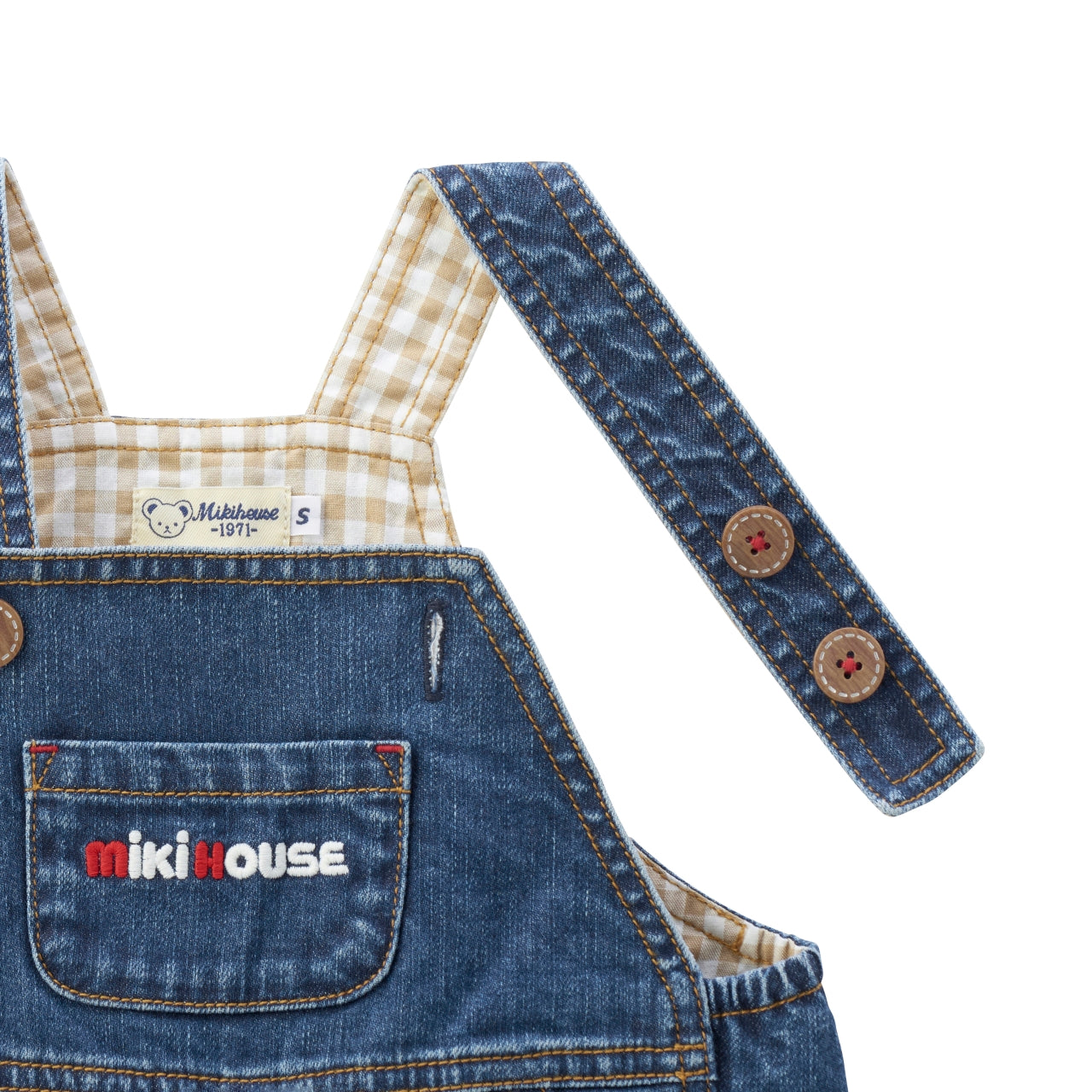 MIKI HOUSE Bear Overalls