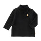 Teddy Bear Emblem Mock Neck Tee