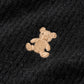 Teddy Bear Emblem Mock Neck Tee