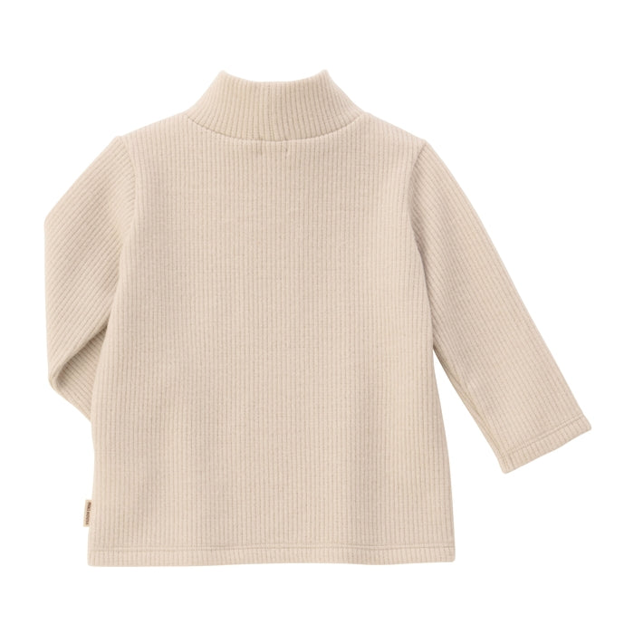 Teddy Bear Emblem Mock Neck Tee