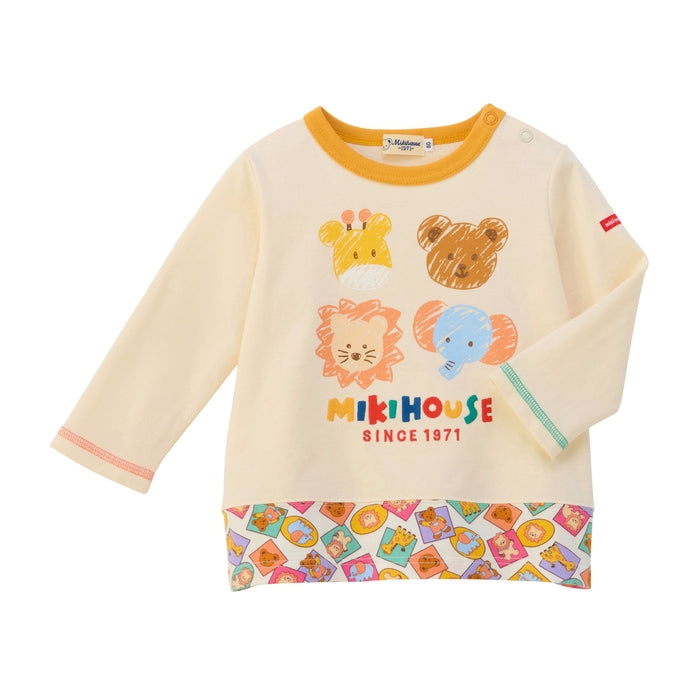 Classic MIKI HOUSE Bear Doodle Tee