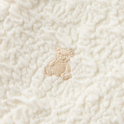 Teddy Bear Emblem Puffy Jacquard Tee
