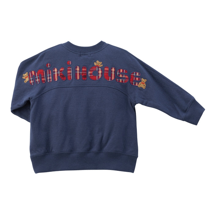 MIKI HOUSE Bear Back Logo Sweatshirt