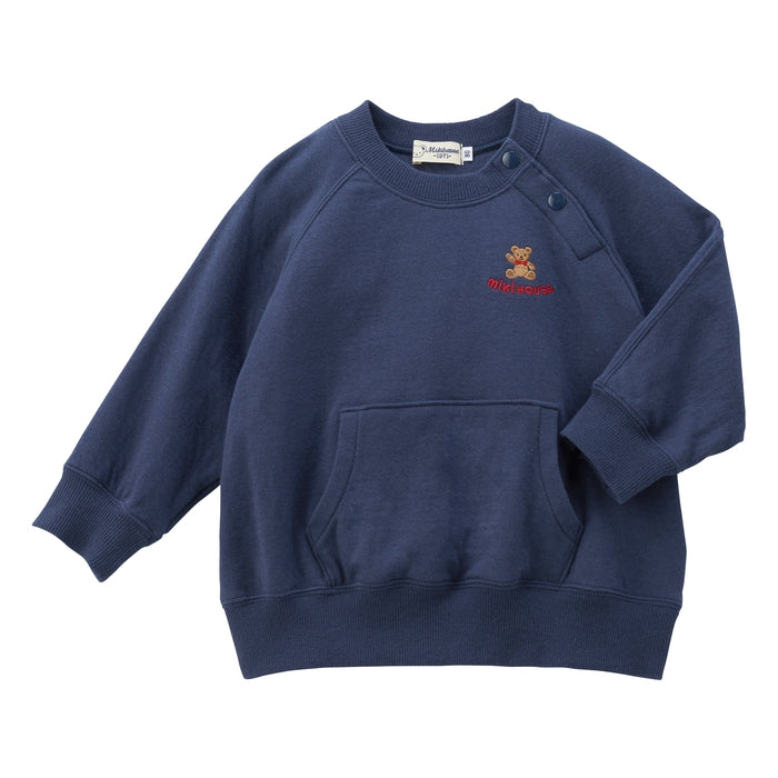 MIKI HOUSE Bear Back Logo Sweatshirt
