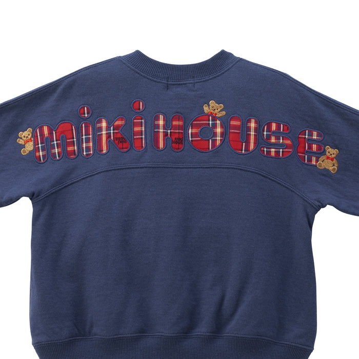 MIKI HOUSE Bear Back Logo Sweatshirt