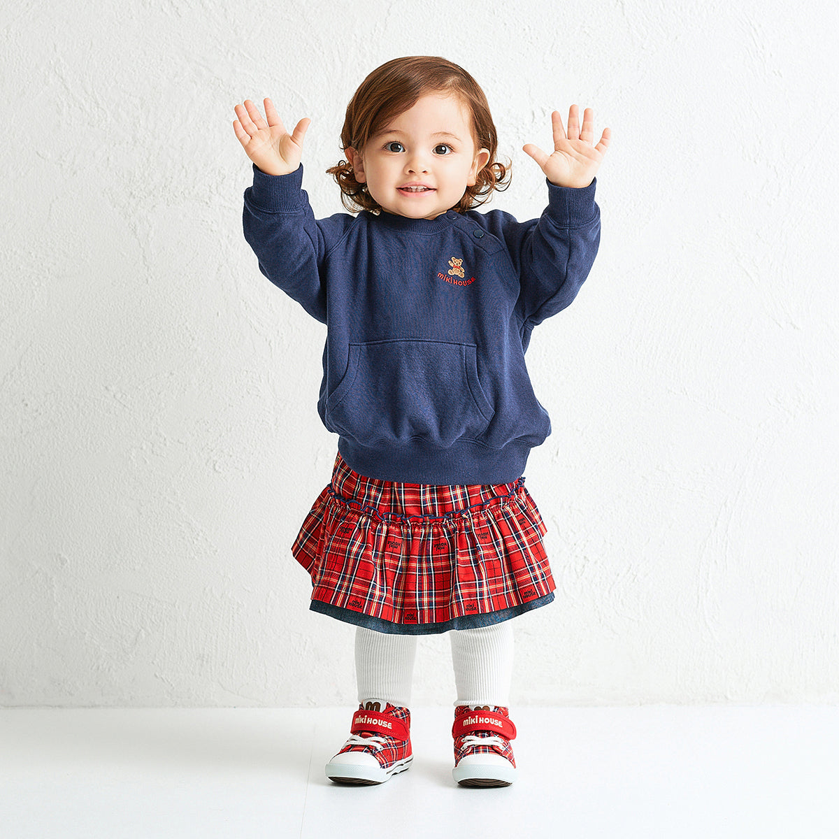 MIKI HOUSE Bear Back Logo Sweatshirt