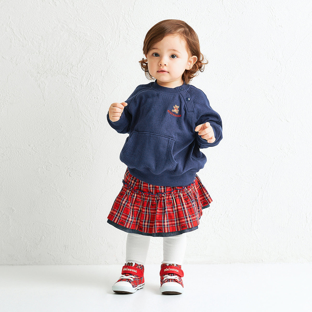 MIKI HOUSE Bear Back Logo Sweatshirt