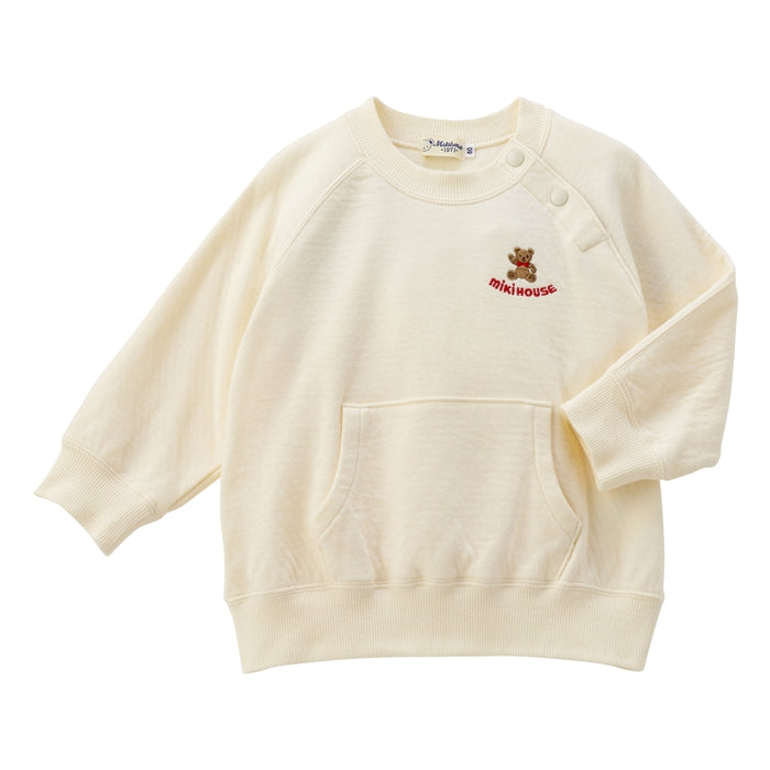 MIKI HOUSE Bear Back Logo Sweatshirt