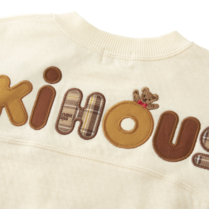 MIKI HOUSE Bear Back Logo Sweatshirt